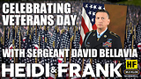 Heidi and Frank with guest Sergeant David Bellavia