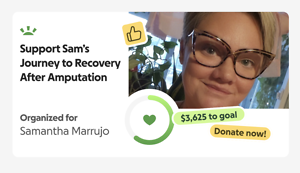Support Sam's Journey to Recovery After Amputation