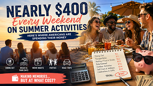Americans Are Spending Nearly $400 Every Summer Weekend - Here's Where the Money Goes
