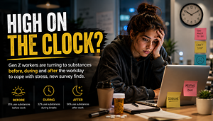 Gen Z Workers Are Turning to Substances to Cope With Job Stress, New Survey Finds