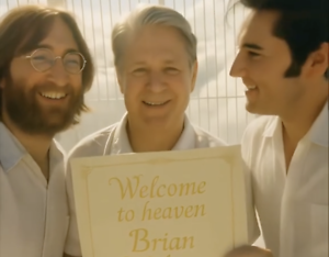 Brian Wilson meets fellow Rockstars in Heaven
