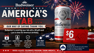 Budweiser Is Buying America a Beer for the Fourth of July - Here's How to Get Yours