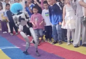 Robot Kicks Child