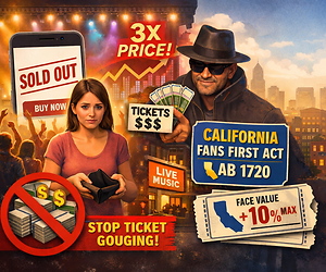 California Lawmaker Wants to Cap Ticket Resale Prices to Protect Fans