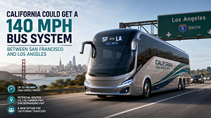 California Could Get a 140 MPH Bus System Between San Francisco and Los Angeles